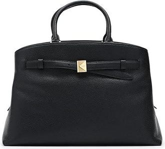 Kate Spade New York Deco Pebbled Leather Large Satchel Satchel Womens Handbags Black