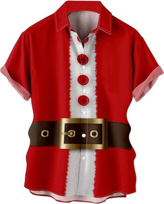 Generic Christmas Shirts for Men Long Sleeve, Hawaiian Shirt Christmas Shirts for Boys Xmas Tee Mens Mens T Shirt XXL Short Sleeve Regular Fit