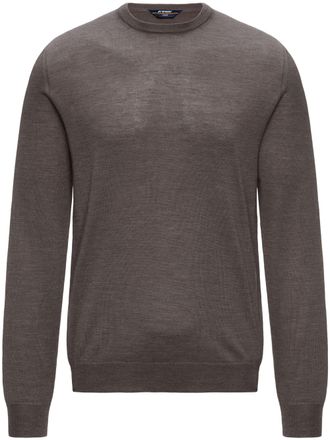 K-Way Brown Sebastien Cashmere Wool-Blend Sweater