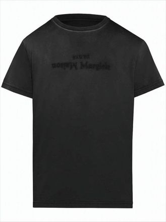 Maison Margiela Relaxed Fit Short-Sleeved T-Shirt With Inverted Logo Print
