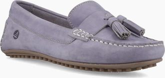 Sperry Top-Sider Womens Sperry Salvador Slip On Nubuck Womens Lilac Moccasins Shoes - Purple - Size: 3