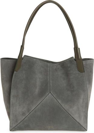 Victoria Beckham Victoria Sue Suede Tote in Pebble Grey at Nordstrom