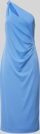 Lauren Ralph Lauren Knielanges Cocktailkleid mit Knotendetail Modell ZIANZAN in Blau, Gr&ouml;&szlig;e 42