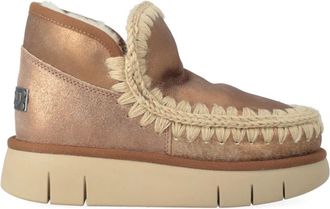 Mou Eskimo Bounce Sneaker Special Leather - Dames - Schoenen - Geel - Maat: 38 EU Leer