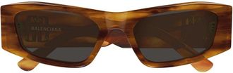 Balenciaga Sunglasses, female, Brown, Size: 55 MM Cat-eye Sunglasses