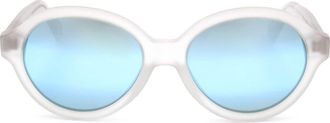Retro Superfuture 54mm Round Sunglasses in White at Nordstrom Rack