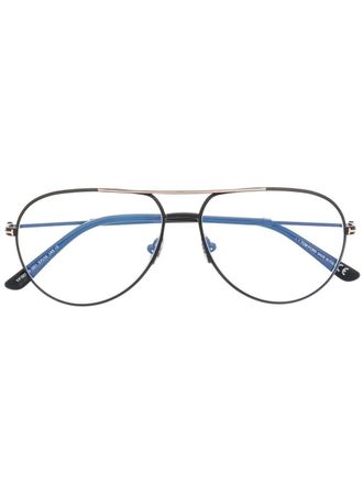 Tom Ford Eyewear FT5829B pilot-frame glasses - Black