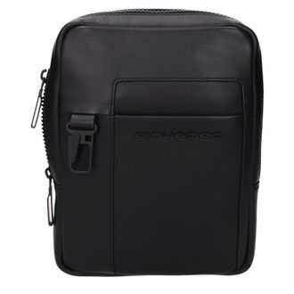 Piquadro Herrens Leder-Umh&auml;ngetasche Schwarz
