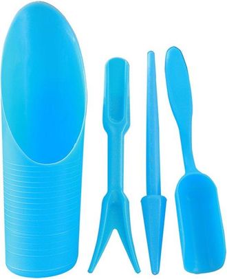 OEM Kit De Trasplante Para Jard&iacute;n - Herramientas De Vivero - Trasplante De Plantas - Kit Multifuncional - 4 Piezas - Azul