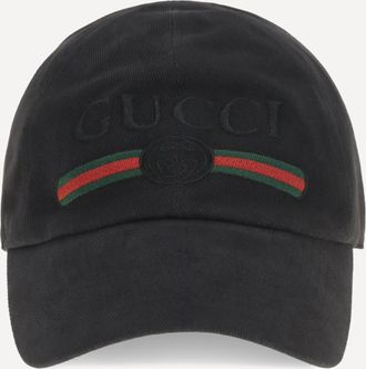 Gucci Cappello da Baseball in cotone con ricamo Man S