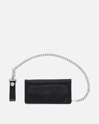 Neighborhood Leather Trucker Wallet Black