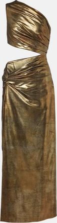 Roberto Cavalli Abito lungo monospalla con cut-out