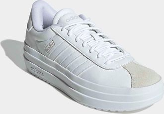 adidas Plateausneaker ADIDAS SPORTSWEAR VL COURT BOLD, Damen, Gr. 39, weiss (cloud wei&szlig;, cloud wei&szlig;, crystal wei&szlig;), Leder, Synthetik, Schuhe Plateausneaker, 