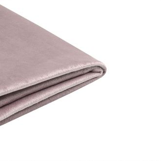 Beliani Beliani - Funda Extra&iacute;ble De Terciopelo Rosa Para Cama 90 X 200 Cm Fitou