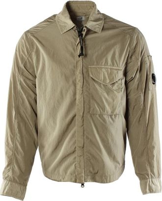 C.P. Company Chrome-R Overshirt - Heren - Zomerjassen - Beige - S - Jassen