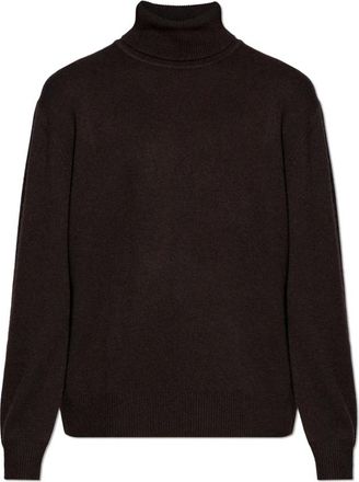 Lisa Yang Faron Turtleneck - Heren - Cashmere truien - Bruin - 2XL - Kasjmier - Truien & Vesten