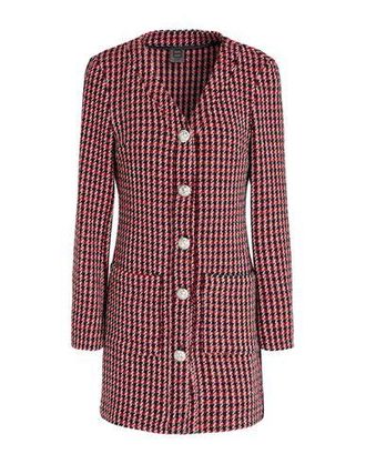 8 by YOOX HOUNDSTOOTH COTTON SHIRT DRESS