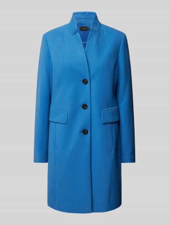 Comma Mantel mit Stehkragen in Hellblau, Gr&ouml;&szlig;e 44