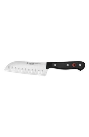 W&uuml;sthof Gourmet 5-Inch Hollow Edge Santoku in Black at Nordstrom