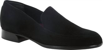 Munro Womens Harrison Loafer In Black Suede