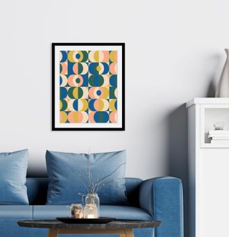 Queence Bild »Christin« Abstrakt Figuren Gemälde Kunst Modern 1 Stk. tlg. HD Premium Poster-Druck inkl. Holzrahmen