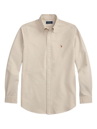 Polo Ralph Lauren The Iconic Oxford embroidered shirt - Neutrals