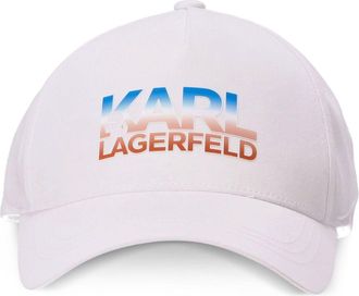 Karl Lagerfeld Base cap - men - Cotton/Polyester - One Size - White