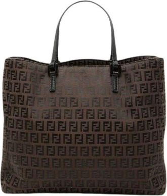 Fendi Pre-owned Tote Bags, female, Brown, Size: ONE SIZE Pre-owned Vintage Tote Bag