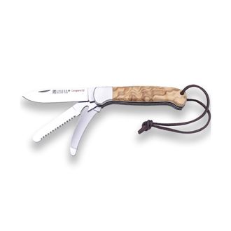 Joker Navaja Multiusos Joker Canguro Iv No128, Hoja De Acero Inox Mova De 8 Cm, Sierra, Desollador Y Abrebotellas, Herramienta De Pesca, Caza, Camping Y Sen