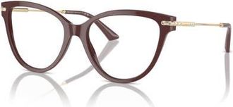 Jimmy Choo London 54mm Cat Eye optical glasses in Red at Nordstrom