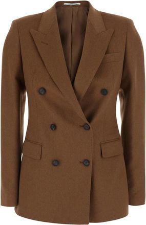 Tagliatore Parigi Double-breasted Jacket - Dames - Blazers - Bruin - M - Katoen - Jassen