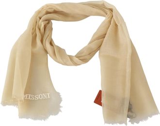 Missoni Mens Beige Cashmere Unisex Neck Scarf