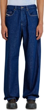 Diesel Relaxed Jeans Low Waist 2001 D-Macro, Dark blue, Button fly