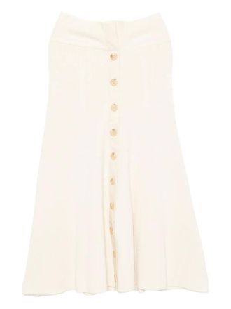 Zimmermann Rebellion midi skirt - Neutrals