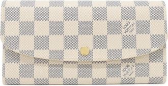 Louis Vuitton Azur Damier Azur Rose Ballerine Damier Azur Long Wallet (Bi-Fold) (Pre-Owned)