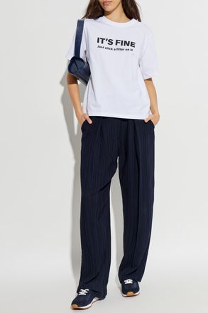 Victoria Beckham T-shirt With Print, Womens, White