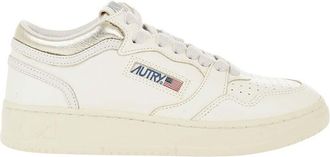 Autry White Leather Logo Sneakers