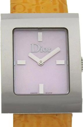 Dior Pre-owned Watches, female, Pink, Size: ONE SIZE Pre-owned Stainless Steel Watch