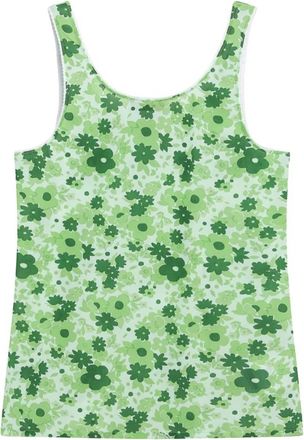 Miu Miu Stretch Tanktop - Dames - Tops zonder mouwen - Groen - M - Nylon - Tops