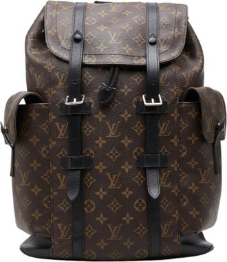 Louis Vuitton Black Brown Noir Pvc Leather Backpack (Pre-Owned)