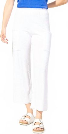 Habitat Cotton Slub Pocket Flood Pants In White