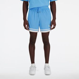 New Balance Mens X Klutch Mesh Shorts - Carolina/White Size S