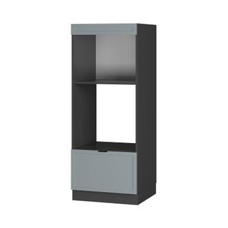 Vicco Armario Para Microondas Fame-line, Azul Claro-gris, 60 Cm Abierto