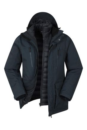 Mountain Warehouse Correspondent II Mens Down 3 In 1 Jacket Navy 3XL