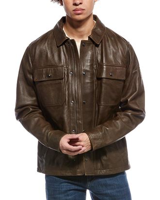 Belstaff Quarry Leather Overshirt