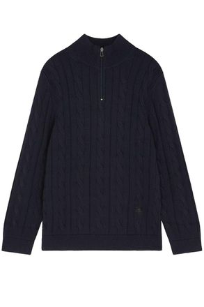 Paul Smith PS ZIP NECK SWEATER Size: S, colour: NAVY
