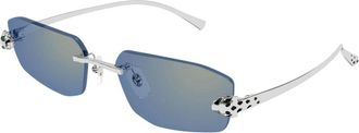 Cartier Sunglasses, unisex, Gray, Size: 56 MM Panth&egrave;re Sunglasses