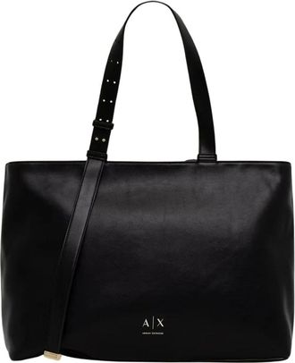 A|X Armani Exchange Alice Shopper - Dames - Tassen - Zwart - Maat: ONE Size Leer