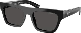 Prada PR C03SF Asian Fit 16K08Z Mens Sunglasses Black Size 55