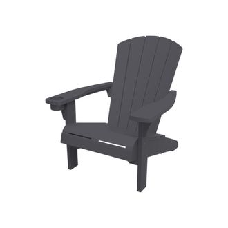Keter Tumbona De Jard&iacute;n Piscina Terraza Resina Alpine Adirondack Grafito 80x93x93 Cm Anxpxal - Keter